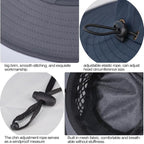Fishing Hat, UPF50+ Wide Brim Sun Hat for Men Women, UV Protection Hiking Beach Bucket Hats Summer Safari Hat