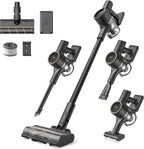 DREAME R10 Pro Cordless Vacuum Cleaner for Home, 6-in-1 Cordless Stick Vacuum Rechargeable, 65Mins Runtime, Powerful Suction, Wireless Vacuum Cleaner for Hardwood Floor, Carpet, Tile, Pet Hair, Black