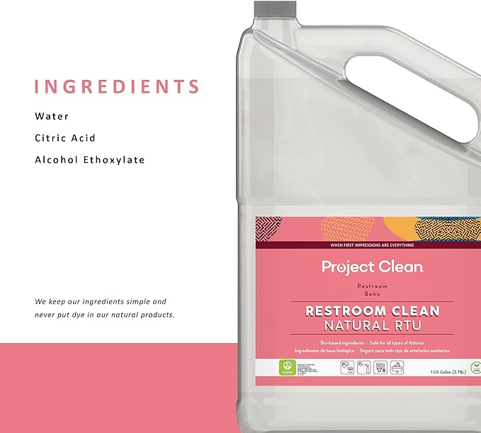 Multi-Surface Cleaner, non toxic bathroom cleaner, Eco-Friendly non toxic cleaning supplies, Ready to Use, Non-scented, Bathroom cleaner, Refill supply for your bathroom cleaner spray (4 pack)