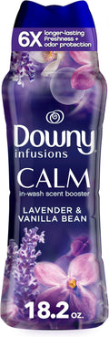 Downy Calm In-Wash Laundry Scent Booster Beads, Soothing Lavender and Vanilla Bean scent, 18.2 OZ, laundry scent beads, Long-lasting Freshness