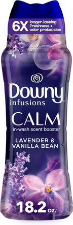 Downy Calm In-Wash Laundry Scent Booster Beads, Soothing Lavender and Vanilla Bean scent, 18.2 OZ, laundry scent beads, Long-lasting Freshness