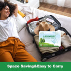Laundry Detergent Sheet, Eco-Friendly & Hypoallergenic Wash Strips, Natural Ingredients, Ultra-Concentrated, Travel-Ready, No Plastic Jug- Fresh Scent, (240 Loads) 120 Sheets