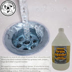 Quality Chemical Fumeless Drain Opener - Fast Acting Clog Remover and Declogger - Professional Strength - for Bathtub, Kitchen Sink, Drano, Hair Clog Remover - Drain Cleaner 128 oz (Pack of 1)