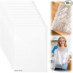 XANGNIER 10 Pack No Scrub Oven Rack Cleaning Bags with Side Zipper Opening,27.8 * 19.5 in,No Cleaner Included, Reusable Leakproof Soaking Cleaner Bags for Removable Metal Rack,BBQ Grills,Grill Grate