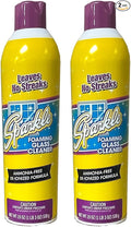 Sparkle Glass Cleaner Aerosol Spray Bottle, Ammonia-Free De-Ionized Formula, Leaves No Streaks, 20-Ounce Bottle (Pack of 2)