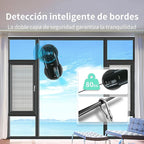 FMART T9Pro Window Cleaning Robot - 3800PA, Ultrasonic Water Spray, AI Path Planning, AI Edge Detection Window Cleaner Robotic with Remote Control & 10 Cloths - Deep Clean Windows, Tiles