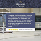 Granite Gold Clean and Shine Refill, Streak-Free Deep Cleaning and Polishing of Natural Stone and Quartz Surfaces, 64 Ounces