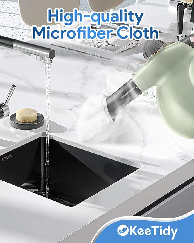 Steam Cleaner Accessories for Most Handheld Steam Cleaner Microfiber Cloths Cover Compatible with Bissell Steam Shot Steam Mop Pads Fit for Comforday Steam Cleaner, 5 Pack