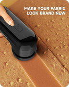 Fabric Shaver Lint Remover, Sweater Shaver to Remove Pilling, Lint Shaver with 2-Speed Power Adjustment, Fuzz Shaver for Clothes Balls-Battery Operated Black