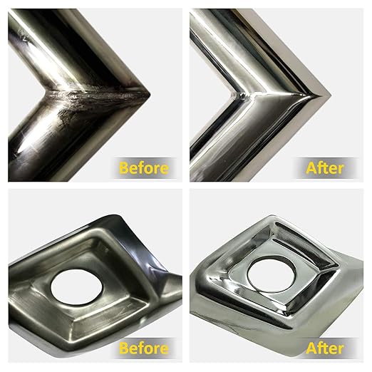 KingTool 13pcs Buffing Wheels Set - 6pcs 6" Buffing Polishing Wheel with 1/2" Arbor Hole, Crimped Wire Wheel with 1/2"-5/8" Inserts, 3pcs Polishing Compound, 15" Buffing rake, 2pcs Microfiber Towel