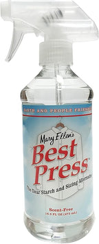 Mary Ellen's Best Press Clear Starch Alternative 16.9oz, Scent-Free, Model Number: 85806