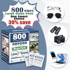 800 Count Lens Wipes for Eyeglasses – Pre-Moistened, Individually Wrapped Eyeglass Cleaning Wipes – Scratch-Free, Streak-Free Glasses Cleaner Wipes for Sunglasses & Camera Lens – Bulk Pack