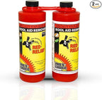 Pro's Choice Red Relief Stain Remover for Clothes Laundry - Stain Removal for Kool Aid & Synthetic Food Colors - Fabric, Carpet & Couch Dye Remover - Red Wine Spot Eraser (2 Pint Set)