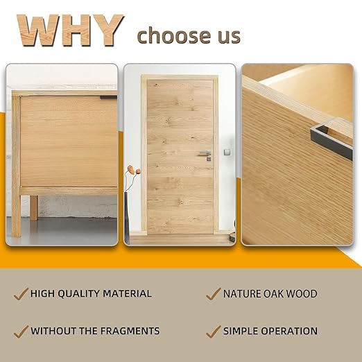 GSCIT Club Oak Edge Banding, 1 1/2 inch x 500ft roll of Veneer Edge Banding Preglued Flexible, Wood Tape Banding for Repair Furniture