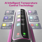 1200W Steamer for Clothes 15-Second Fast Heat-Up 5 Mode LCD Touch Display Portable Handheld Garment Steamer 110ml Tank Wet/Dry Ironing for Travel Home & Business