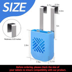 moonoom 2Pcs Toilet Tank Cleaning Tablet Holder,3.7'' x 2.9'' x 0.7'' Toilet Tank Bleach Tablet Bracket, Hanging Toilets Bowl Cleaner Carrier for Preventing Dissolved Residue From Polluting Water Tank