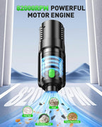 Handheld Car Vacuum Cleaner Cordless 18000PA, 2 in 1 Air Duster & Vacuum Cleaner, High Power Portable Handheld Vacuum with Detachable Battery, Hand Held Vacuum Rechargeable for Car, Home, Office, Pet