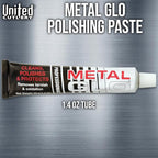 Metal Glo Polishing Paste | Premium Quality Polishing Paste | Polishes Most Metals | Liven Up Old Metals with New Shine | Ideal for Knife Blades and More | 1.4 Oz. Tube