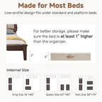 StorageWorks Underbed Storage with Lid, 2-Pack Under Bed Storage Containers for Clothes, Bedding, and Sweaters, Taupe