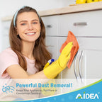 AIDEA Microfiber Cleaning Cloth-12PK, Soft Microfiber Towels for Cars, Absorbent Cleaning Rags, Lint-Free Streak-Free Wash Cloths for House, Kitchen, Window(12in.x12in), Orange