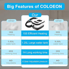 Handheld Steam Cleaner for Home, Multi-Purpose Cleaning System, Black and White Design, Portable Steamer with Attachments, High Pressure Steam Cleaner for Home,Car,Dirt,Grease,Grout,Tile,Couch