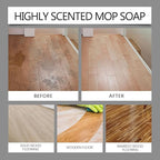 Mop Soap for Floor Cleaning, 17 Oz Highly Scented Mop Soap Brazilian Waves Multisurface Bathroom & Kitchen Cleaner Supplies Household Cleaning