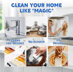 Glass Cooktop Cleaner Sponge, 10 Pack GRS Certified Stove Top Cleaner 2X Density Magic Melamine Sponge Eraser, Extra Durable & Long Lasting, for Kitchen Glass Marble Ceramics Top Daily Cleaning