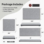 3PCS Bathroom Sink Vanity Trays, Quick Stone Drying Mat Dish Soap Dispenser Sponge Holder for Kitchen Counter, Diatomaceous Earth Water Absorbing Caddy Organizer, Light Grey