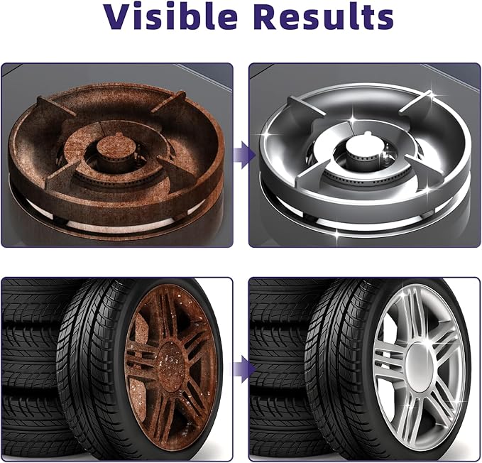 Jocecury 500ML Stainless Steel Rust Remover, Multi-Purpose Foam Cleaner, Dissolves Rust Particles, Stainless Steel Appliance Cleaner,Food-safe Formula,Metal Cleaner