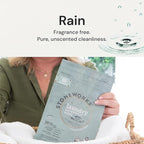 Grab Green Stoneworks Laundry Detergent Pods, Powered by Naturally-Derived Plant & Mineral-Based Powder Pods, Fragrance Free Rain, 50 Count (Pack of 1) Loads-EPA Safer Choice Certified