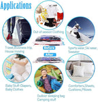 5 Pack Extra Jumbo Vacuum Storage Bags (51"x47"in Our Largest Size) Airtight Seal, Waterproof, Dustproof, for Clothes, Blankets, Comforters, Pillows, Bedding, Closet Organizing, Winter Storage.