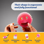 Scrub Daddy Household Cleaning Supplies - The Microfiber BBQ Bundle - Includes 2 Microfiber Towels, 1 Grill Brush & PowerPaste Cleaning Paste with 1 Scrub Mommy Sponge