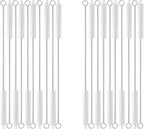 20PCS Straw Cleaner Brush kit,Straw Brush of 8mm-10.6 inch for Water Bottle Sippy Cup with Straw,Glass Straw,Piper Cleaning,Tubes Cleaning Like Filter and Sink Drain Hair Remove (Rubber top)