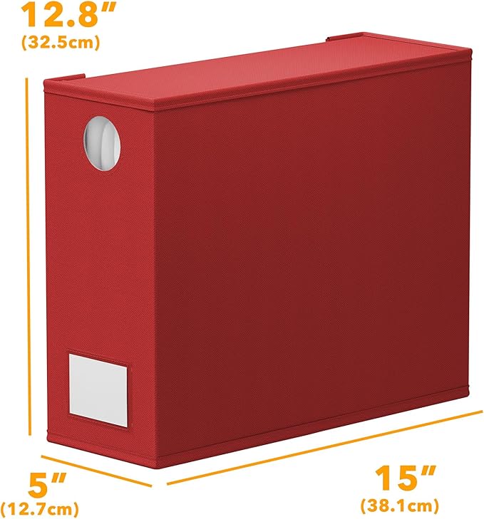 SpaceAid 9 Pack Bed Sheet Organizers and Storage, Foldable Sheet Organizer with Window for Linen Closet, Set Folder Keeper for Queen & King Size Bedding Storage (Red)