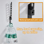 Foldable Drying Rack Clothing Wall Mounted, Metal, Sturdy and Durable, Easy to Install, Multi-Functional, for Outdoor Laundry Room Apartment Camping Trips (Two Pack, Black)