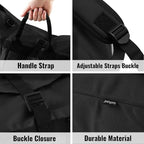 Laundry Bag Backpack, 125L, Extra Large with Shoulder Straps, Adjustable & Extendable Design, Hamper 3 Pockets for Laundromat, College, Travel, Camping