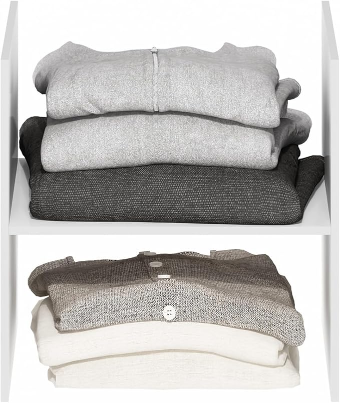 Furinno Cubicle H-Shelf Cube Organizer Insert (Does not fit IKEA Kallax Shelving), White