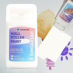 Wall Paint Kit - 2X Concentrated Formula Wall Repair Roller Superior Coverage & No Dripping - Water-Based Touch Up Paint Roller Kit for Remove Graffiti, Stains, Yellowing - 100g, Ivory White