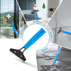 75'' Window Squeegee Cleaner Tool, Professional Window Cleaning Kit for Glass with 360° Rotation & Extension Pole- Glass Cleaner Tool with Scrubber for Windows,Glass,Bathroom,Shower