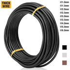 Black-3.5-Anodized Aluminum Bonsai Training Wire 250g Large Roll,Many Size to Choose,KSVZS Bendable Metal Wire for Crafts,Sculpting,Armature and Daily Use,Necessities for Family