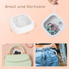 Hair Tie Organizer, Small Portable Hair Accessories Storage Can Be Stackable Or Hung On The Wall, Small Items Holder Hair Tie Organizer for Jewelry Hair Stuff Hair Clip Cotton Swab
