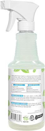 Mighty Mint Shower Cleaner, No-Rinse, No-Scrub, Daily Spray for Glass, Tile, Grout, Fresh Peppermint Scent, 16oz