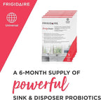 Frigidaire 10FFPROS02 ReadyClean Probiotic Sink & Disposer Cleaner, 6 Treatments