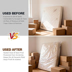 2 Pack Mattress Bags for Moving & Storage - 98" x 56" x 14'' for Twin/Full Size, Waterproof & Tear-Resistant, 4.0 MIL Heavy Duty Mattress Cover Moving Supplies