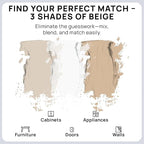 spot. Touch-Up Paint | Matte Finish for Cabinets, Walls, Doors & Furniture | Multi-Tone Beige Repair Kit | Quick-Dry, Self-Priming, Low-Odor, Eco-Friendly | No-Sanding or Primer Needed | 3 Pack