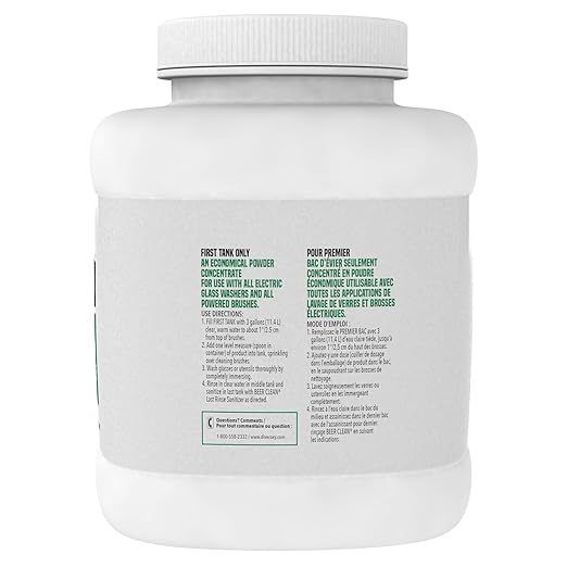 Diversey Glass Cleaner, Unscented, Powder, 4 Lb. Container