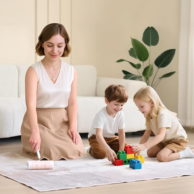 Jumbo Lint Roller,Large Lint Rollers for Pet Hair Extra Sticky Clothes - Ideal for Floors & Carpets, & Debris Removal 50-Sheets 2-Pack with Storage Tray