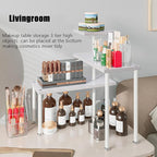 Countertop Organizer Organization 3 Tier Kitchen Corner Shelves Adjustable Spice Storage Rack for Bathroom Coffee Area Over Sink (White)