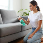 Odor Remover Spray, 32oz. 'Peppermint' Essential Oil Shoe Deodorizer, Odor Eliminator for Strong Odors on Activewear. ProvenSafe™ Fabric Freshener Spray, Deodorizer for Kids & Sensitive Gear