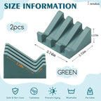 Silicone Soap Dish for Bar Soap Holder for Shower Bathroom Self Draining Waterfall Drying Tray Keep Soap Bars Dry Clean & Easy Cleaning (Green and Black, 2)
